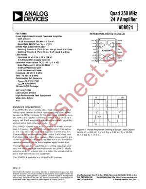 AD8024AR datasheet  